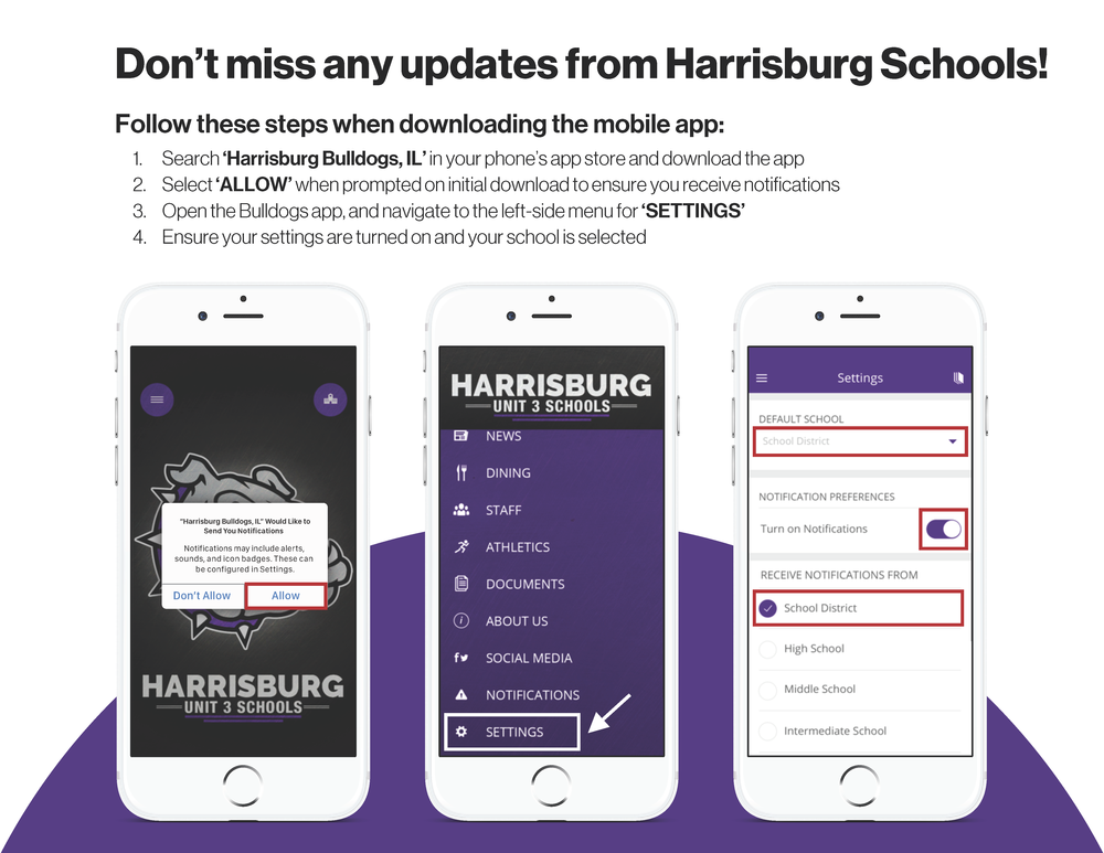 Instructions for enabling push notifications