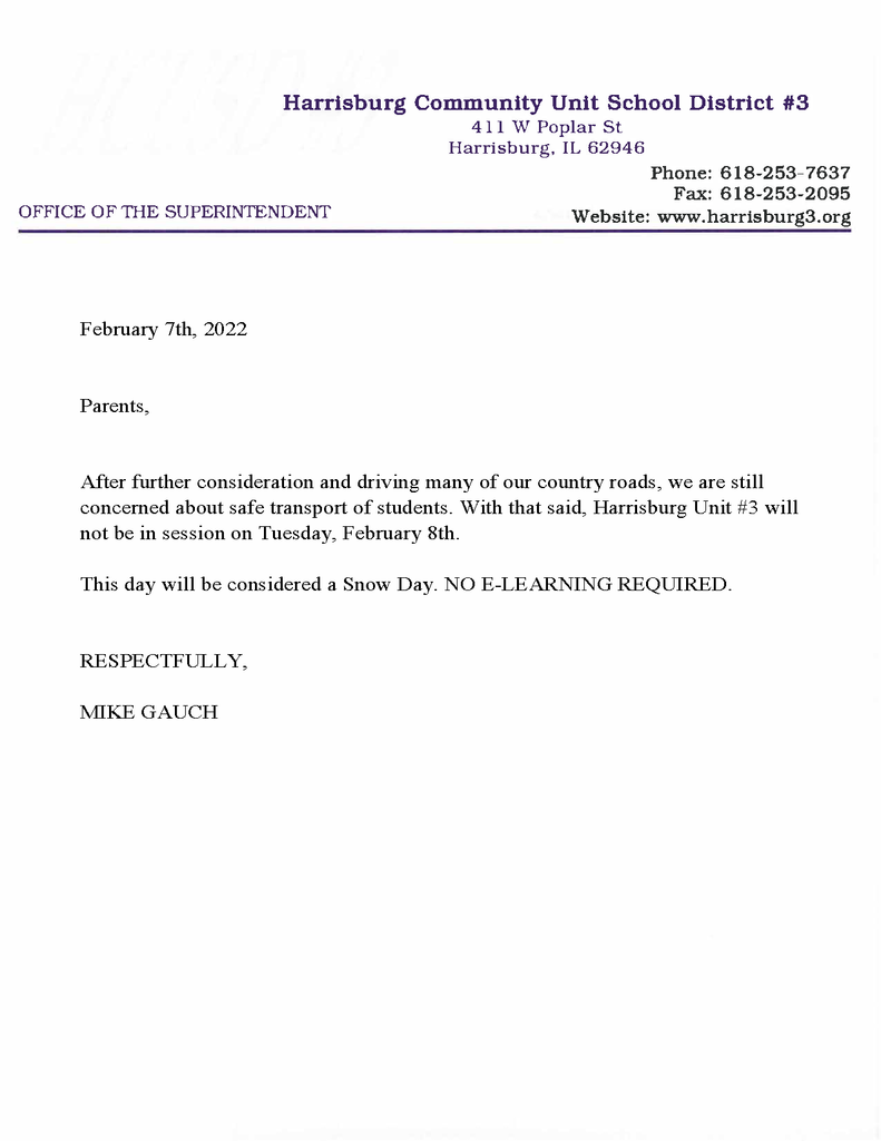 snow day letter