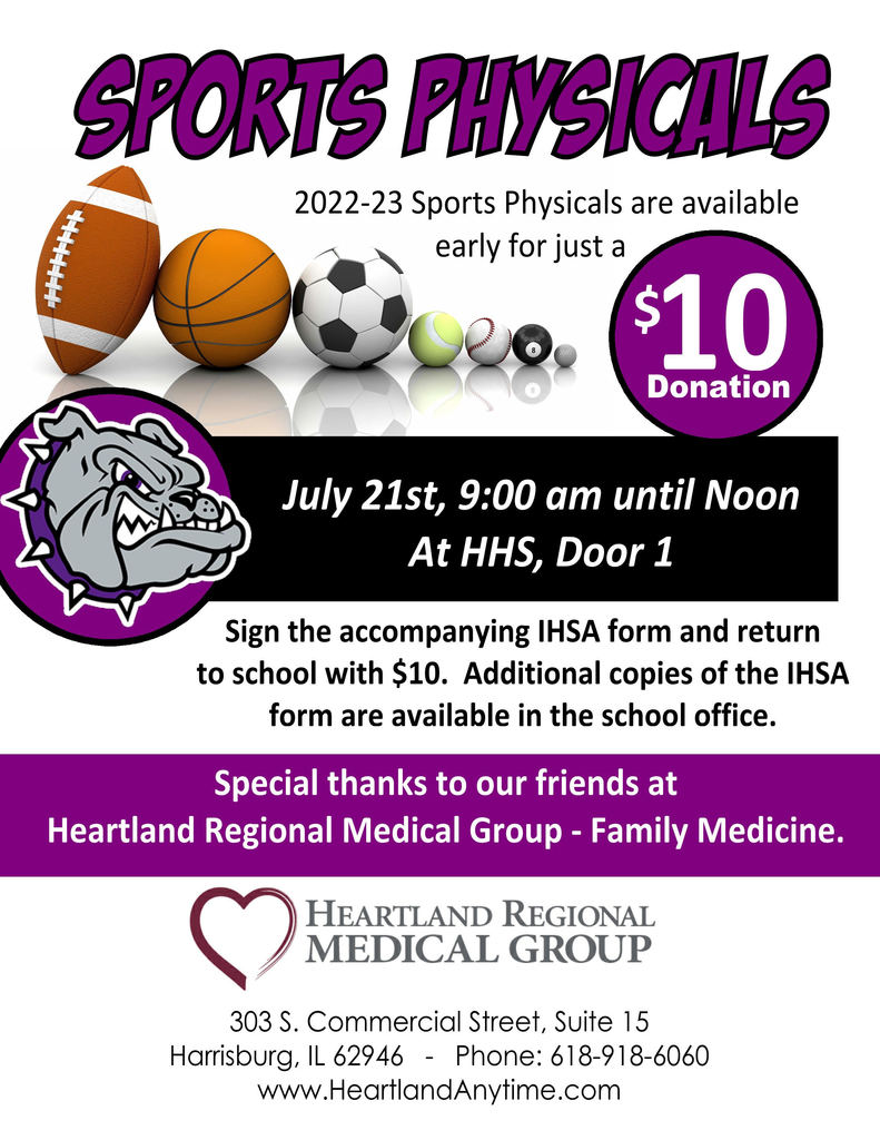 sports physical flyer